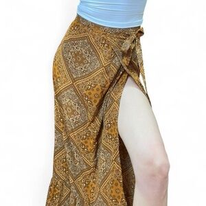 Lira western paisley maxi skirt